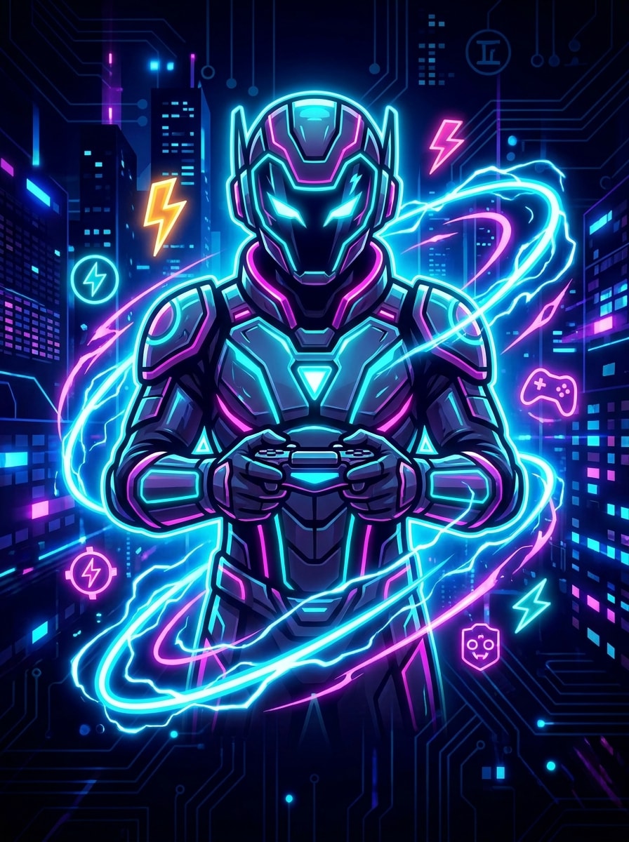 Gaming Stream Banner Glow