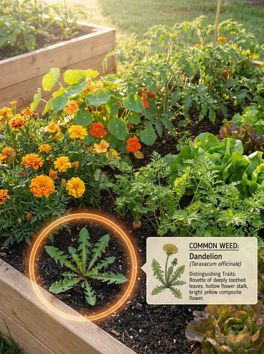 Garden Bed Weed Spotting