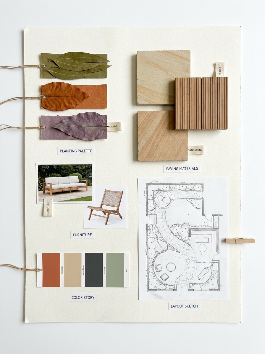 Garden Mood Board Concept