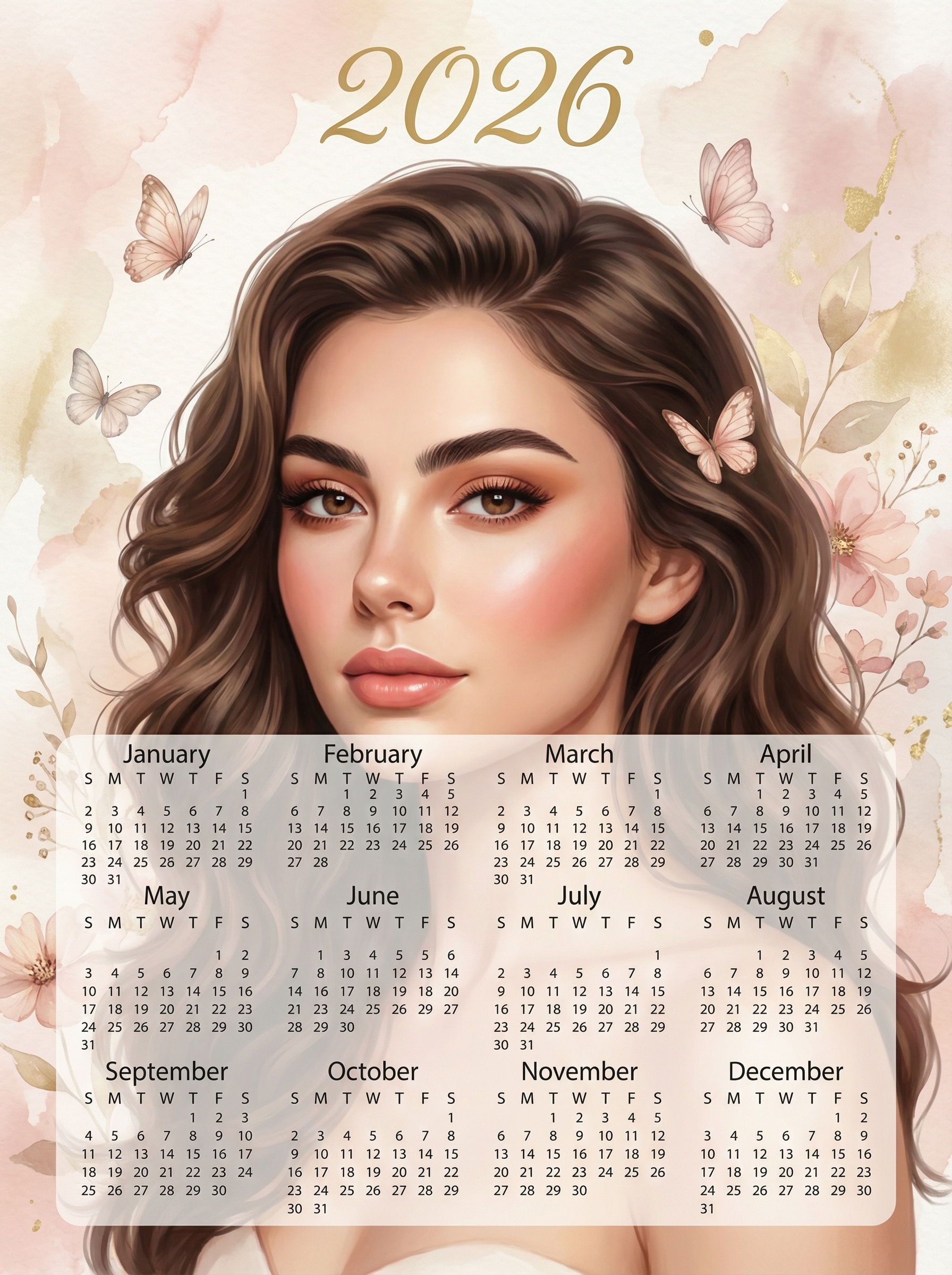 Gemini AI 2026 calendar prompt 01