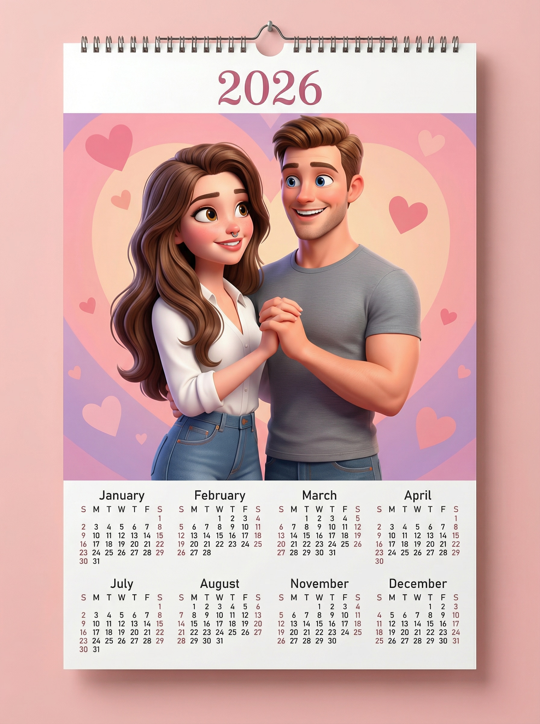 Gemini AI 2026 calendar prompt 06