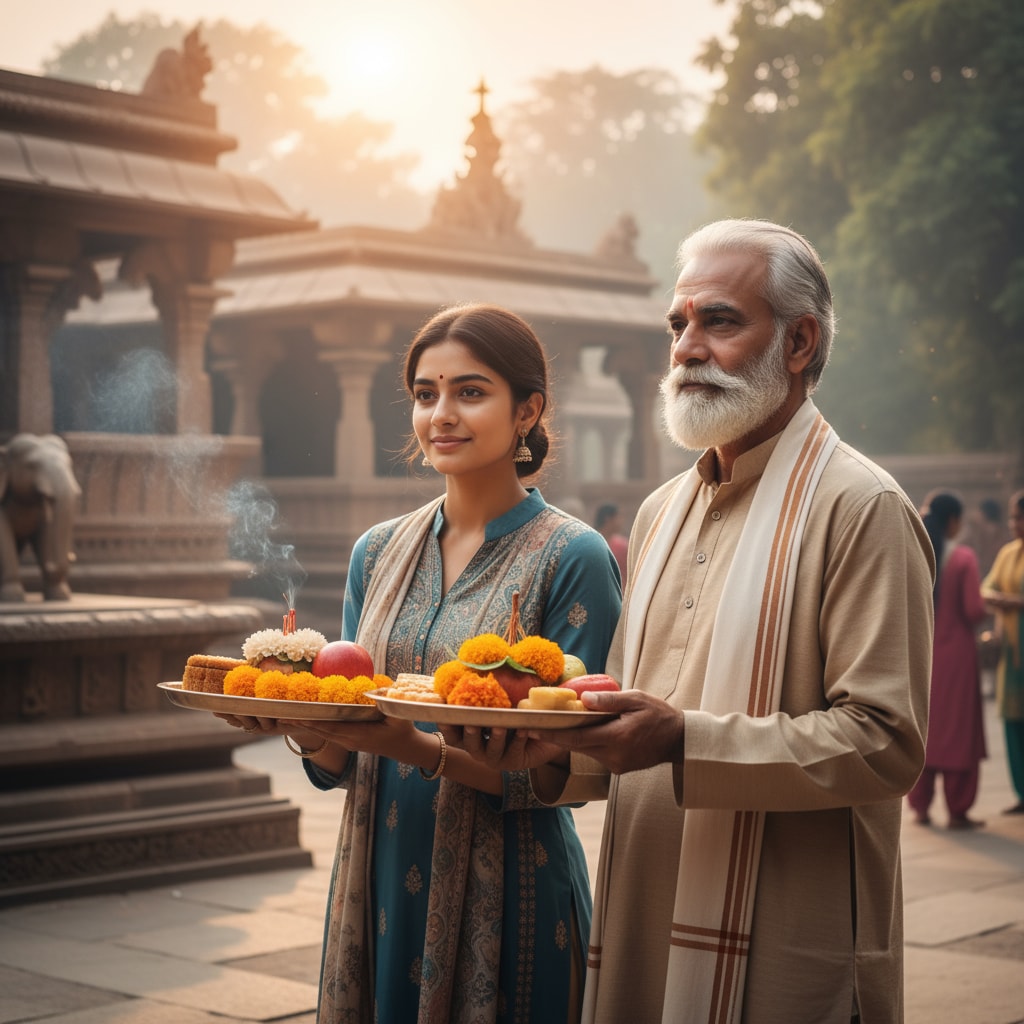 At the Temple Steps