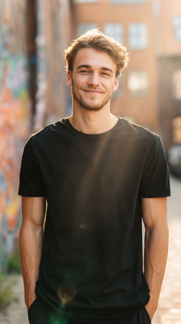 Ethereal Golden Hour Portrait Boy