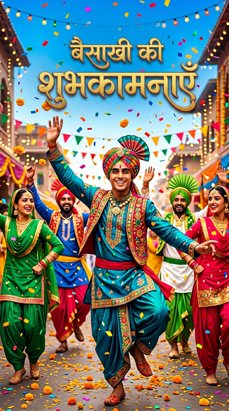 बैसाखी नृत्य दृश्य