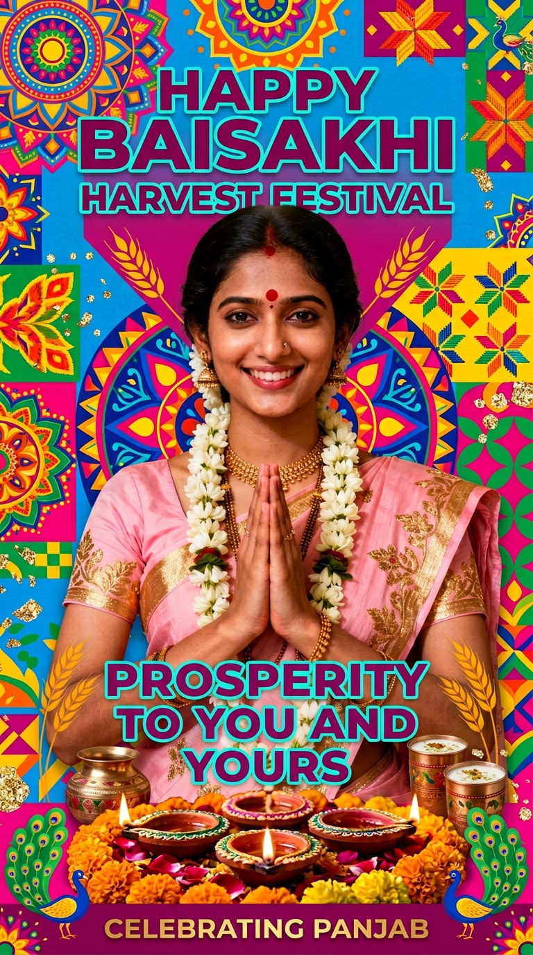 Instagram Baisakhi AI Post