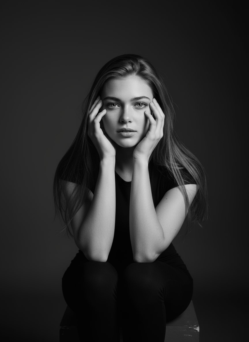 gemini ai black and white photo