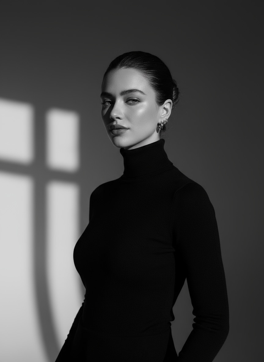 gemini ai black and white photo