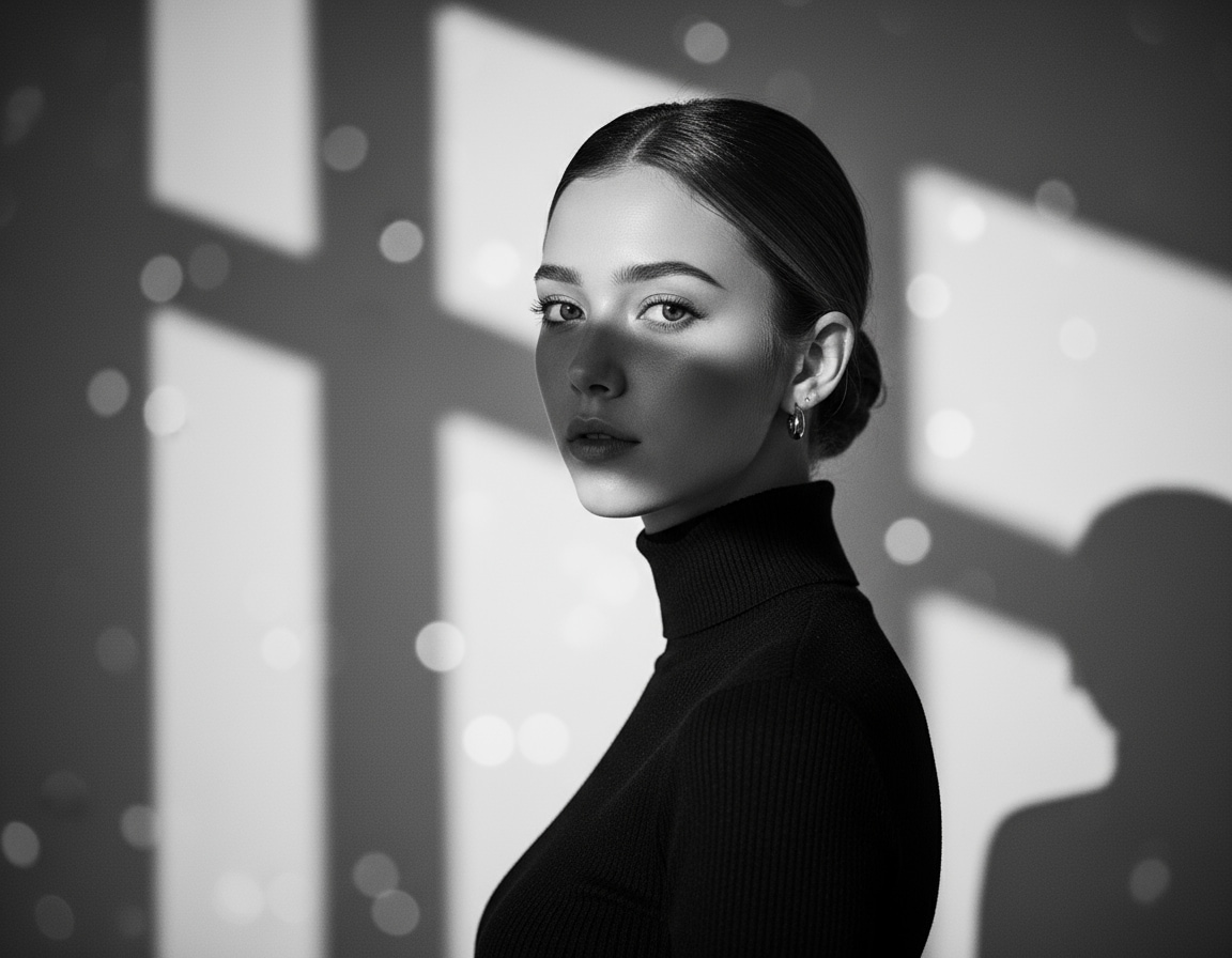 gemini ai black and white photo