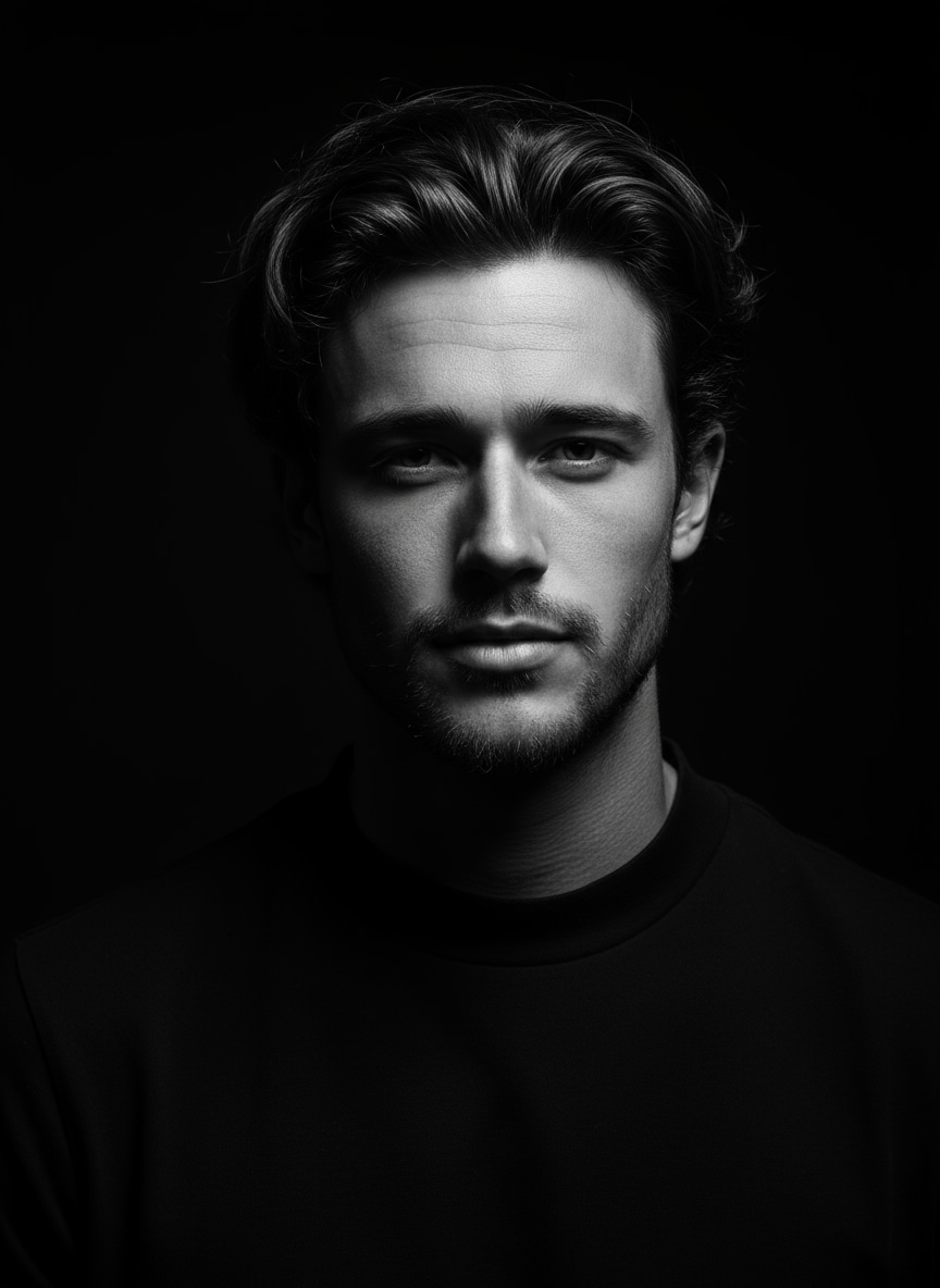 gemini ai black and white photo