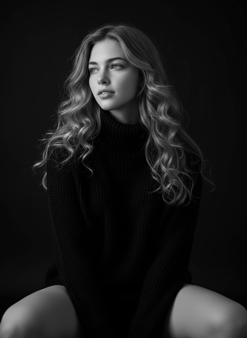 gemini ai black and white photo