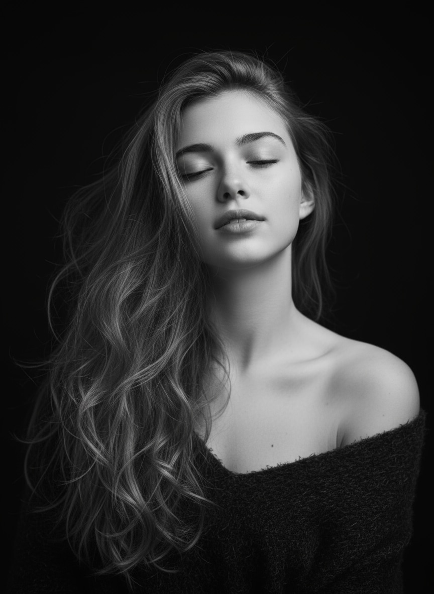 gemini ai black and white photo