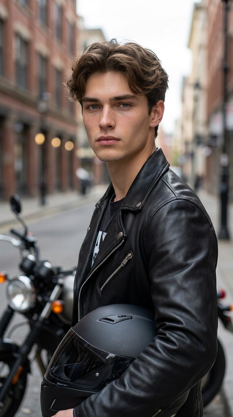 Biker profile picture prompt