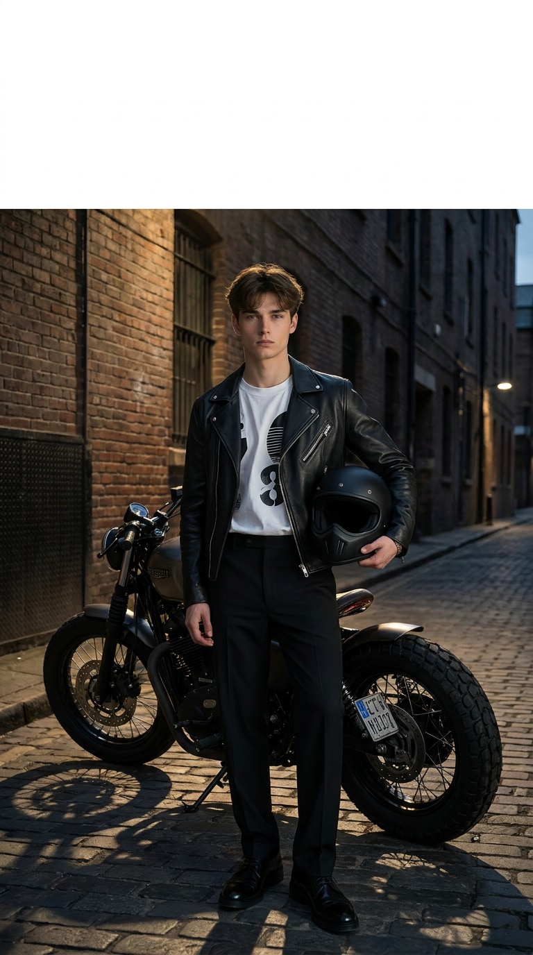Biker poster AI prompt