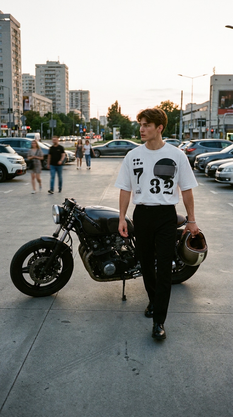 Motorcycle lifestyle AI prompt