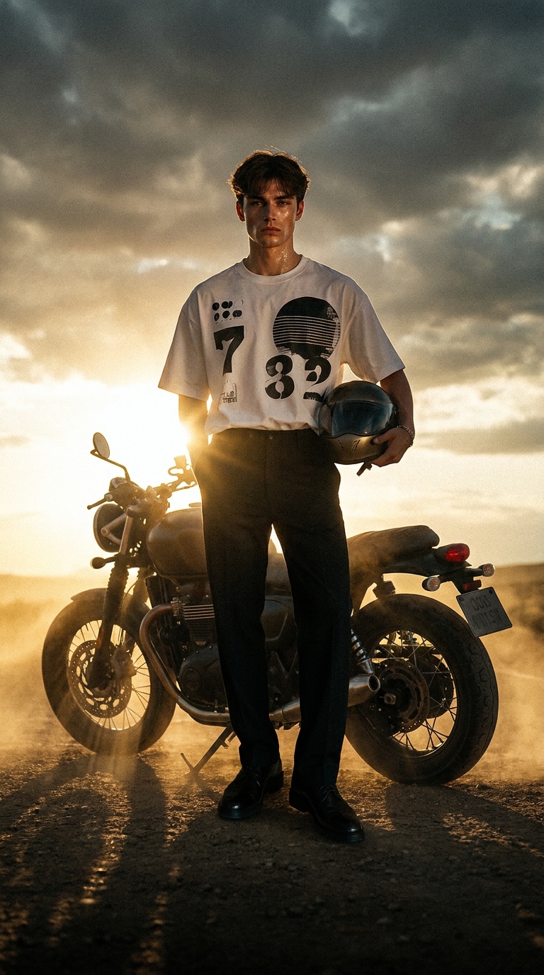 Gemini biker AI photo editing prompt