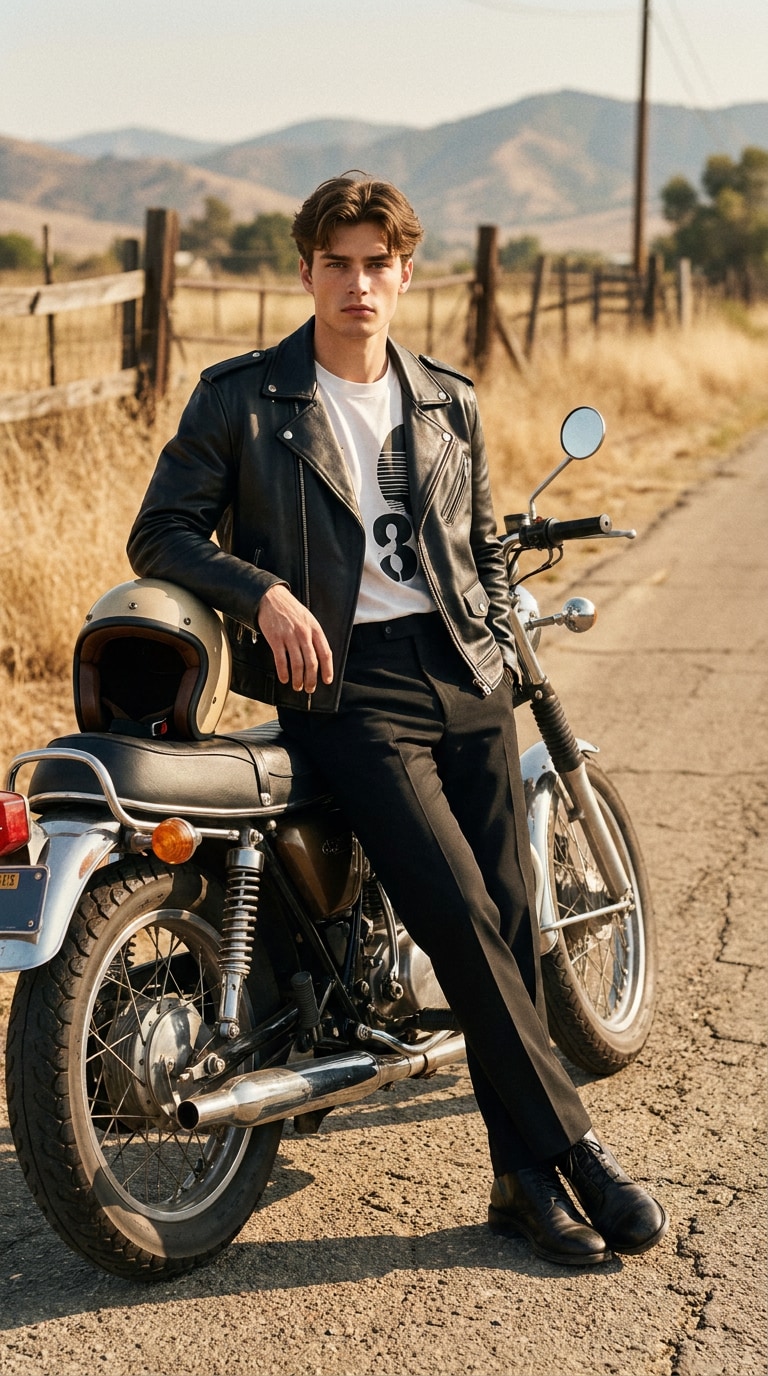 Cafe racer garage AI prompt