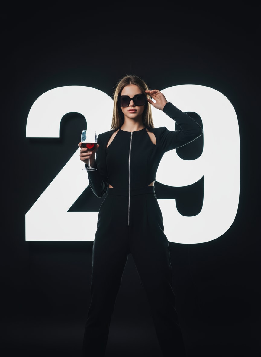 Confident 29th Birthday Fashion Shot