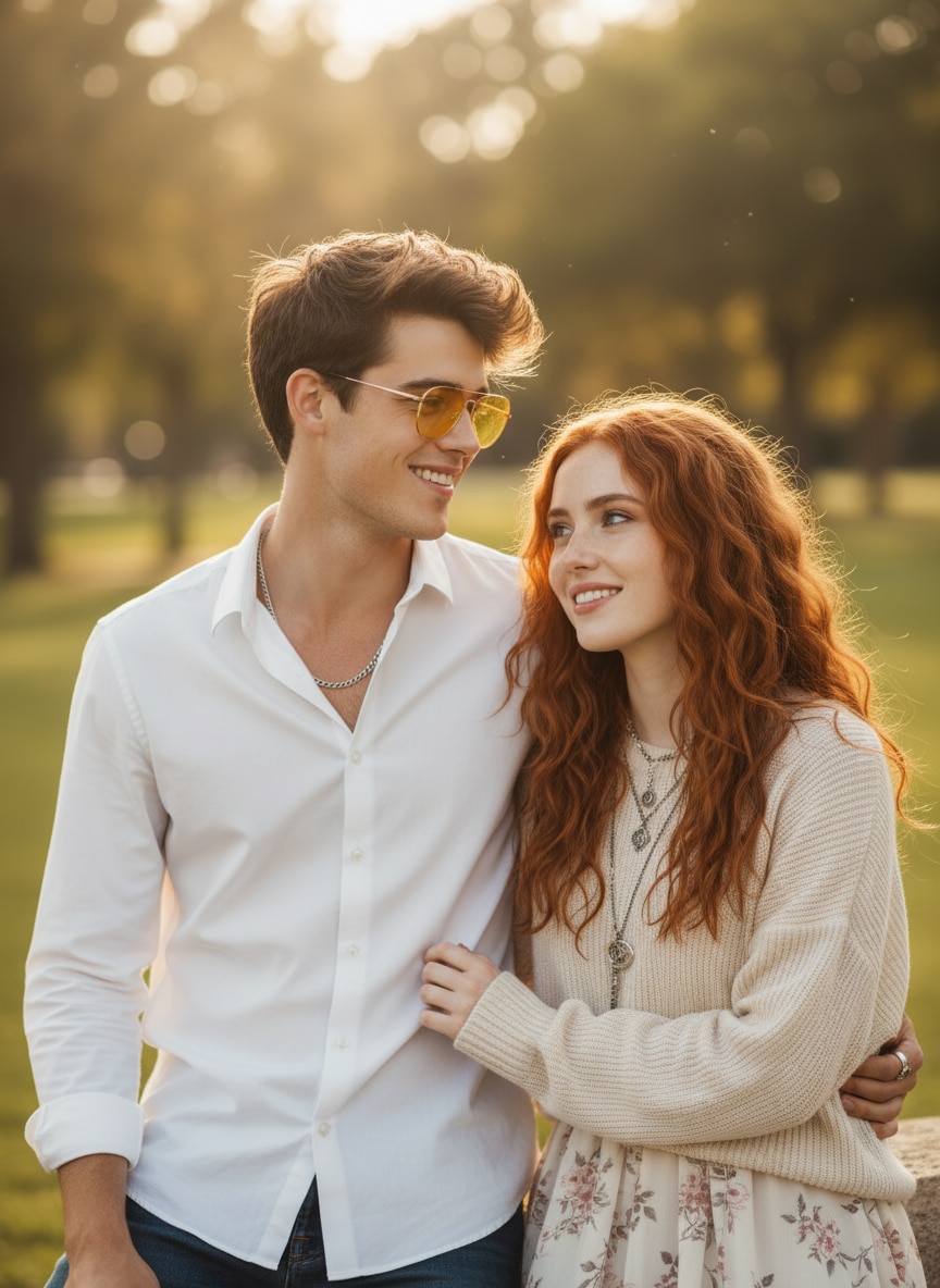 Natural Everyday Couple Photo