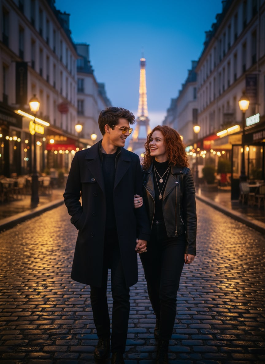 Travel Landmark Couple Photo