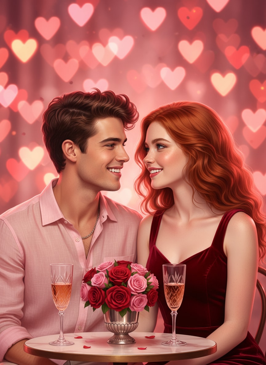 Valentine’s Romantic Couple Photo