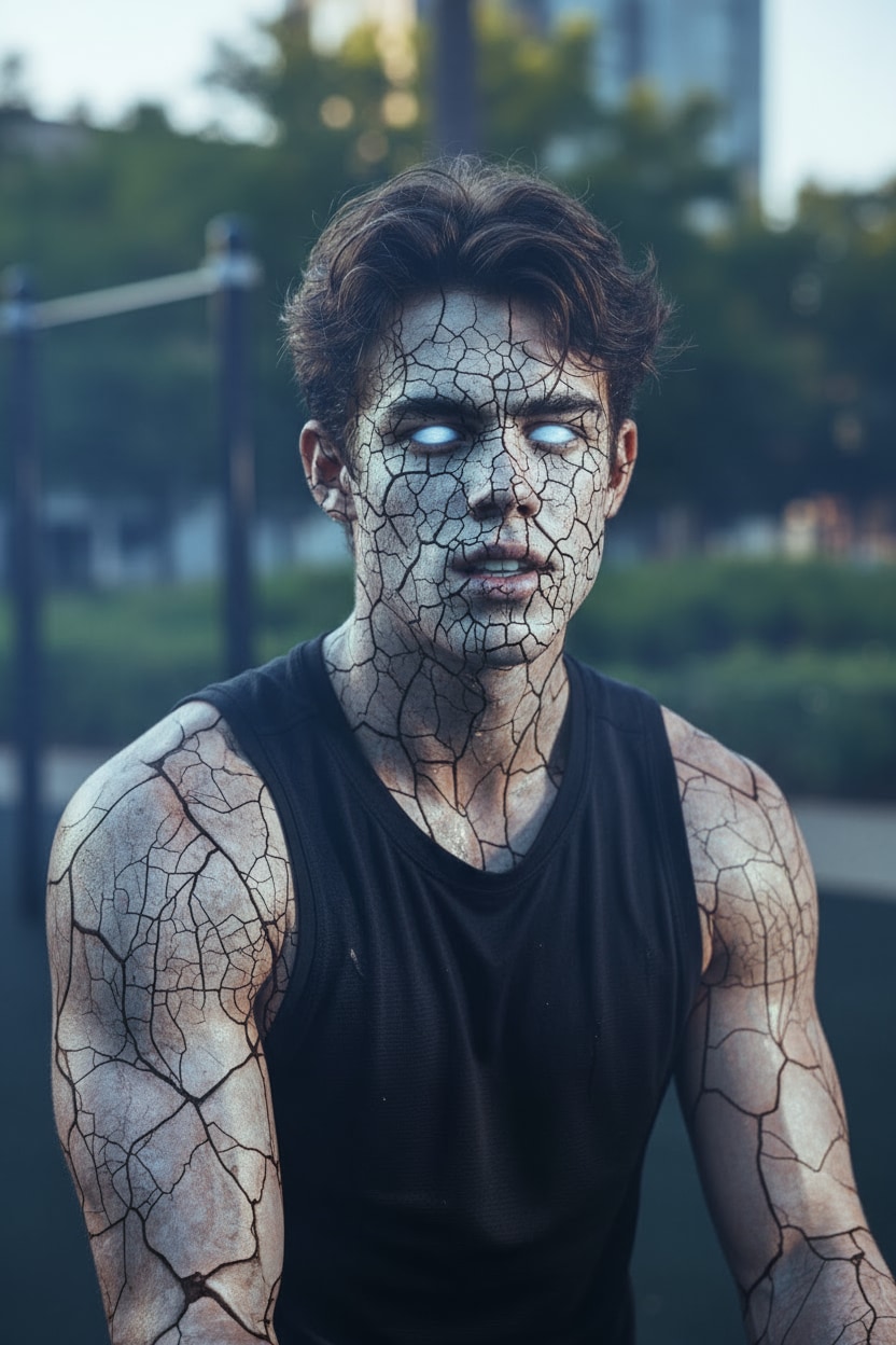 Ghostface look – Gemini Halloween prompt sample