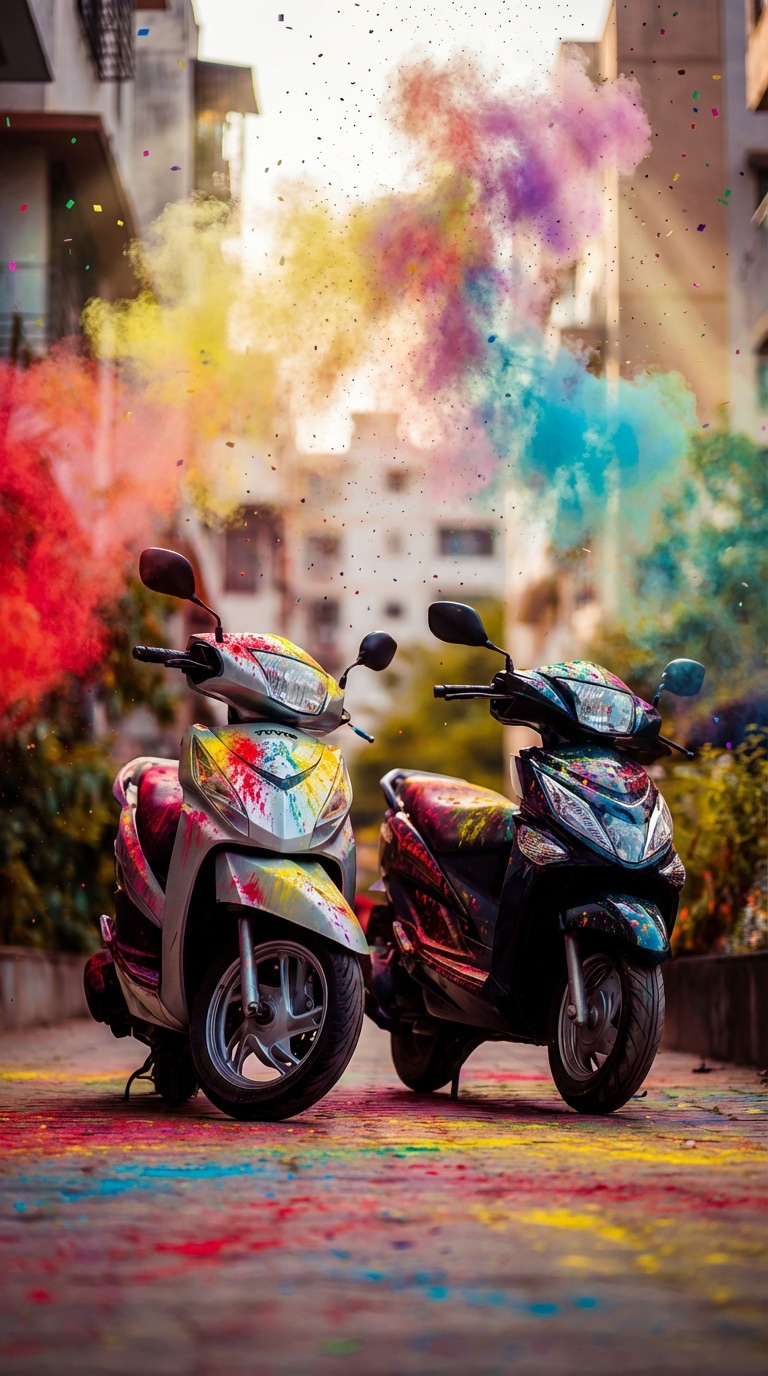 Holi Bike Template 01