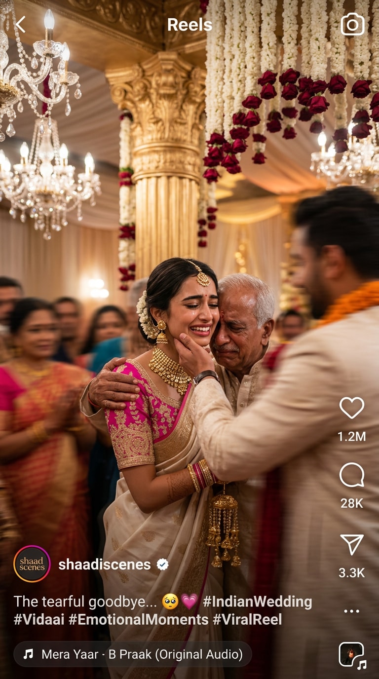Viral Wedding Reel Frame