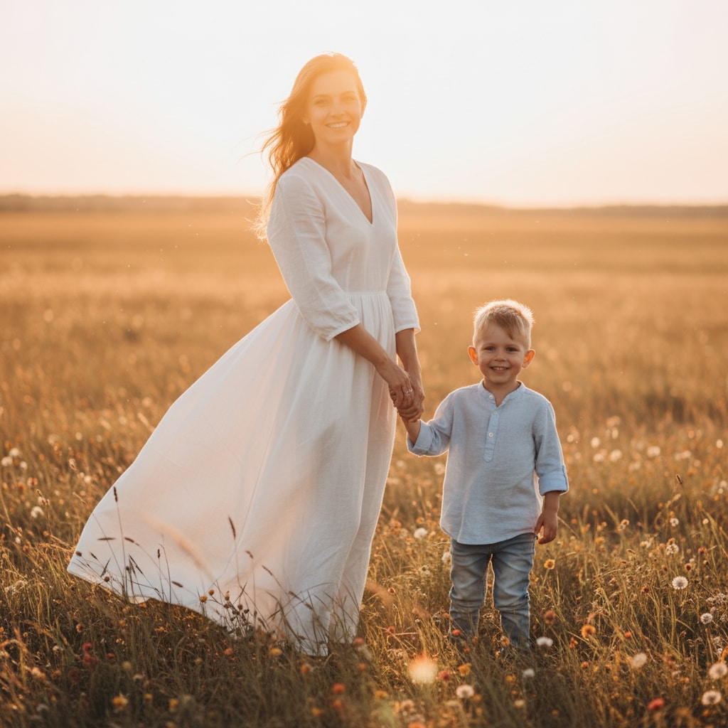 Mother & Son Portrait 4