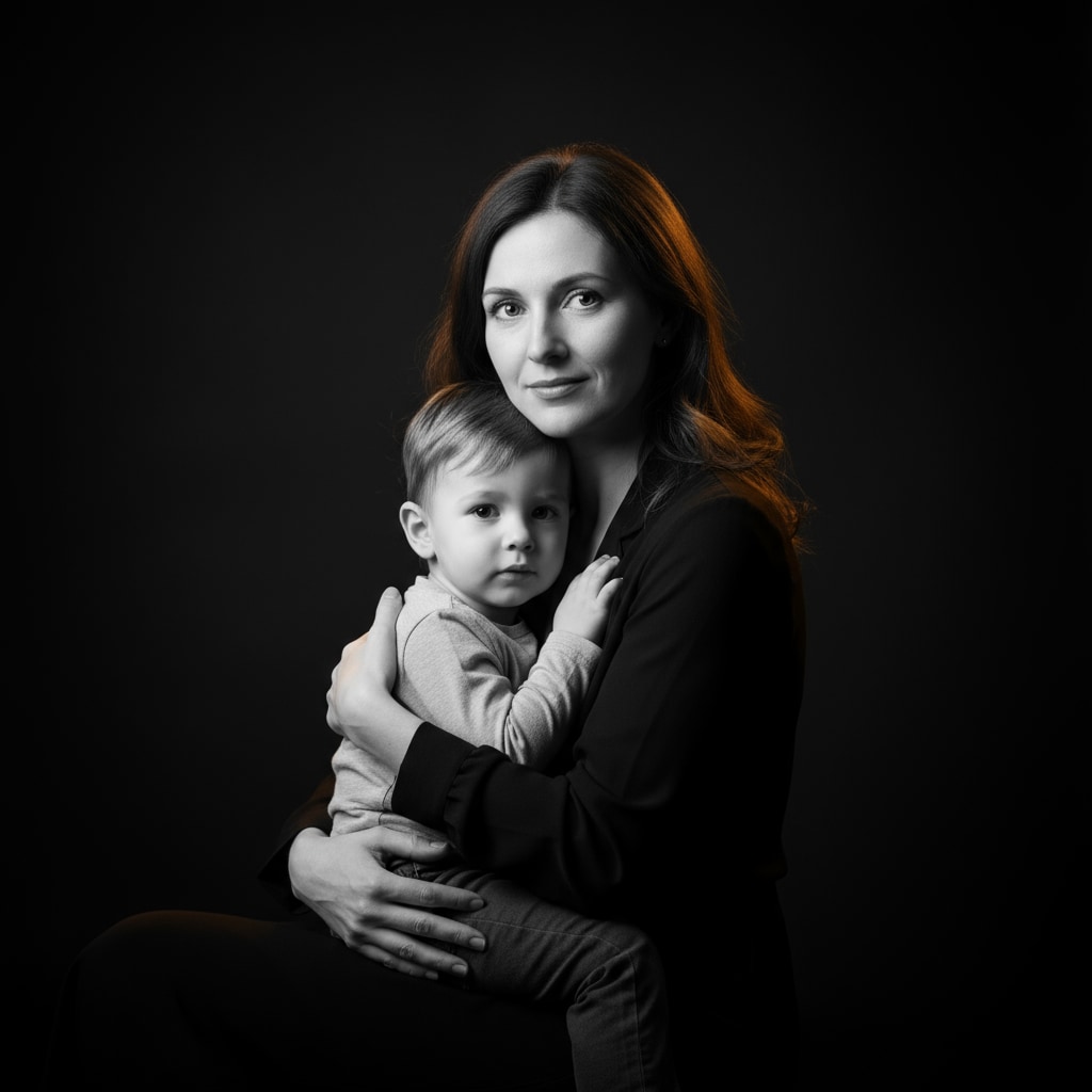 Mother & Son Portrait 7