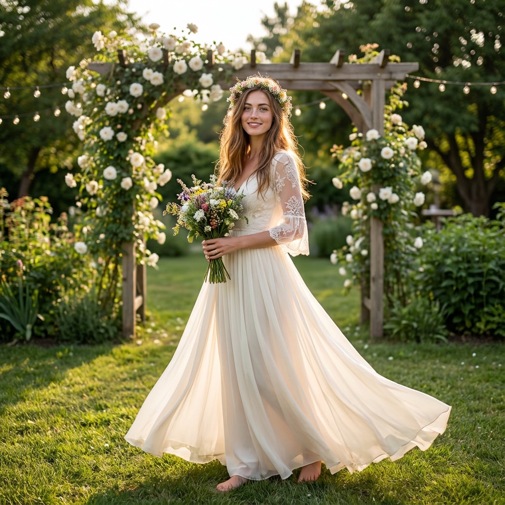 Garden wedding outfit preview