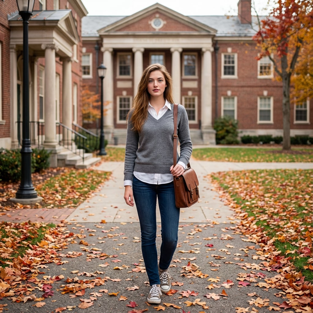 Campus casual outfit preview