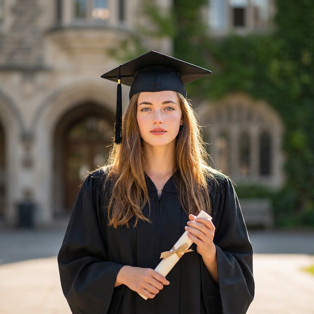 Graduation gown preview