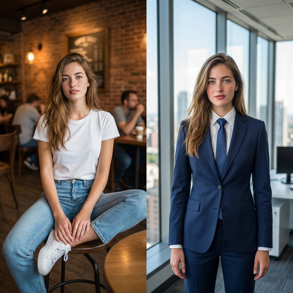 AI Clothes Changer - 2 Panel Comparison