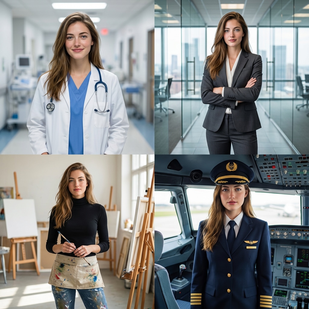 AI Clothes Changer - 2x2 Professional Grid