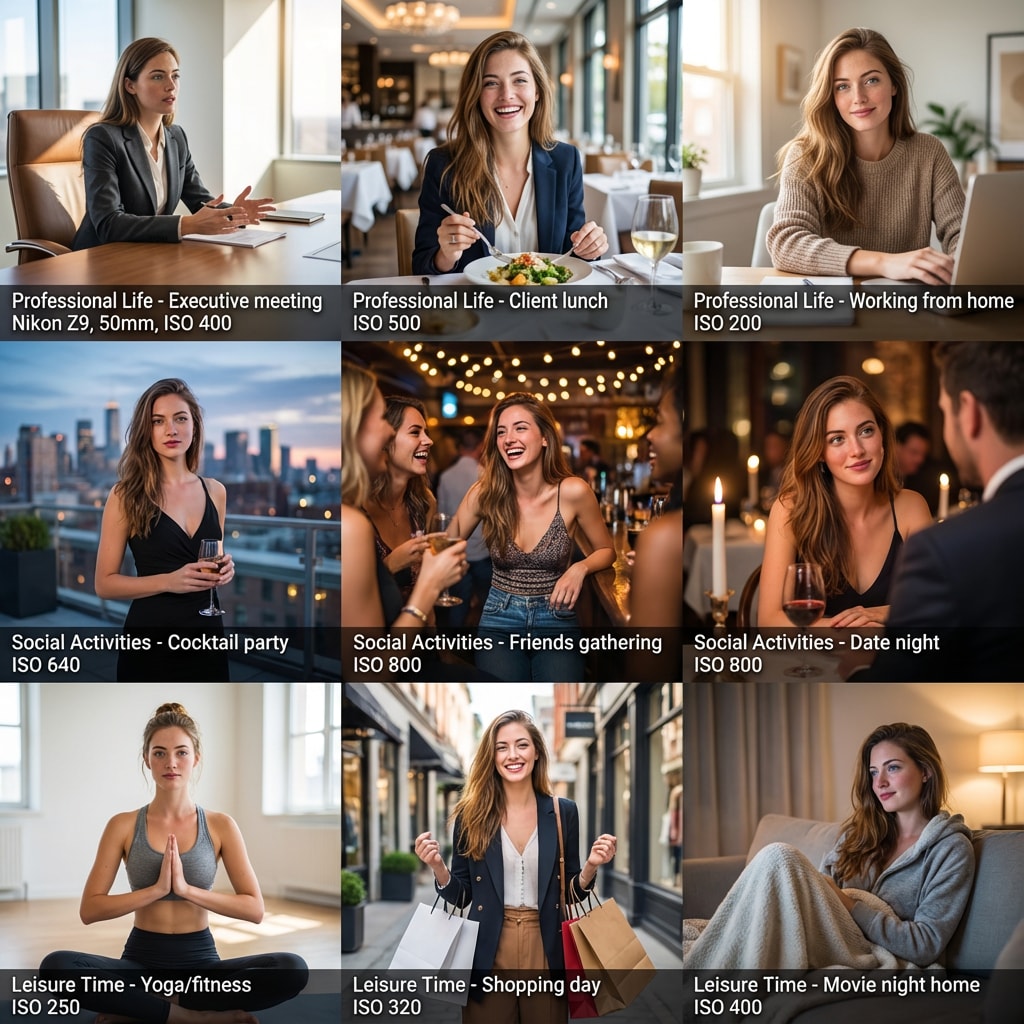 9-grid comprehensive lifestyle scenarios