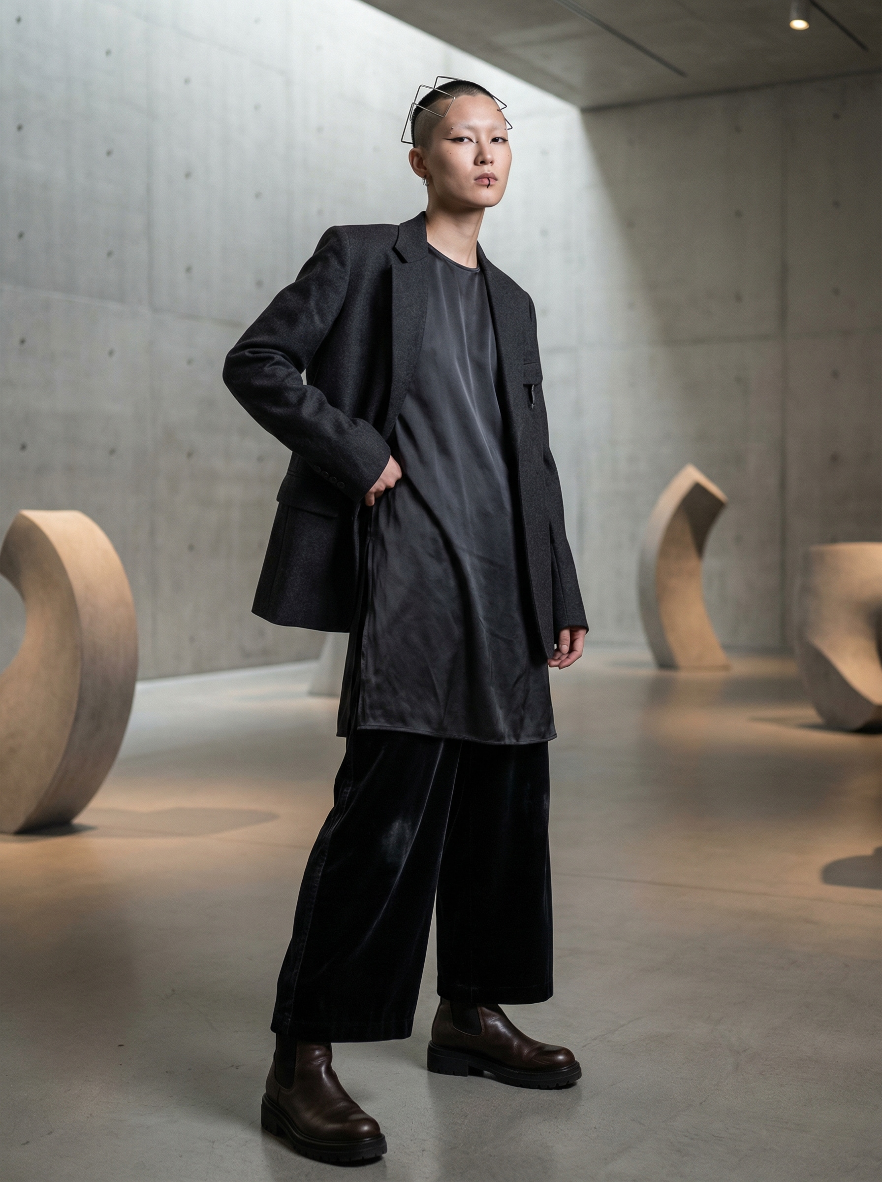 Gender-Fluid Avant-Garde Model