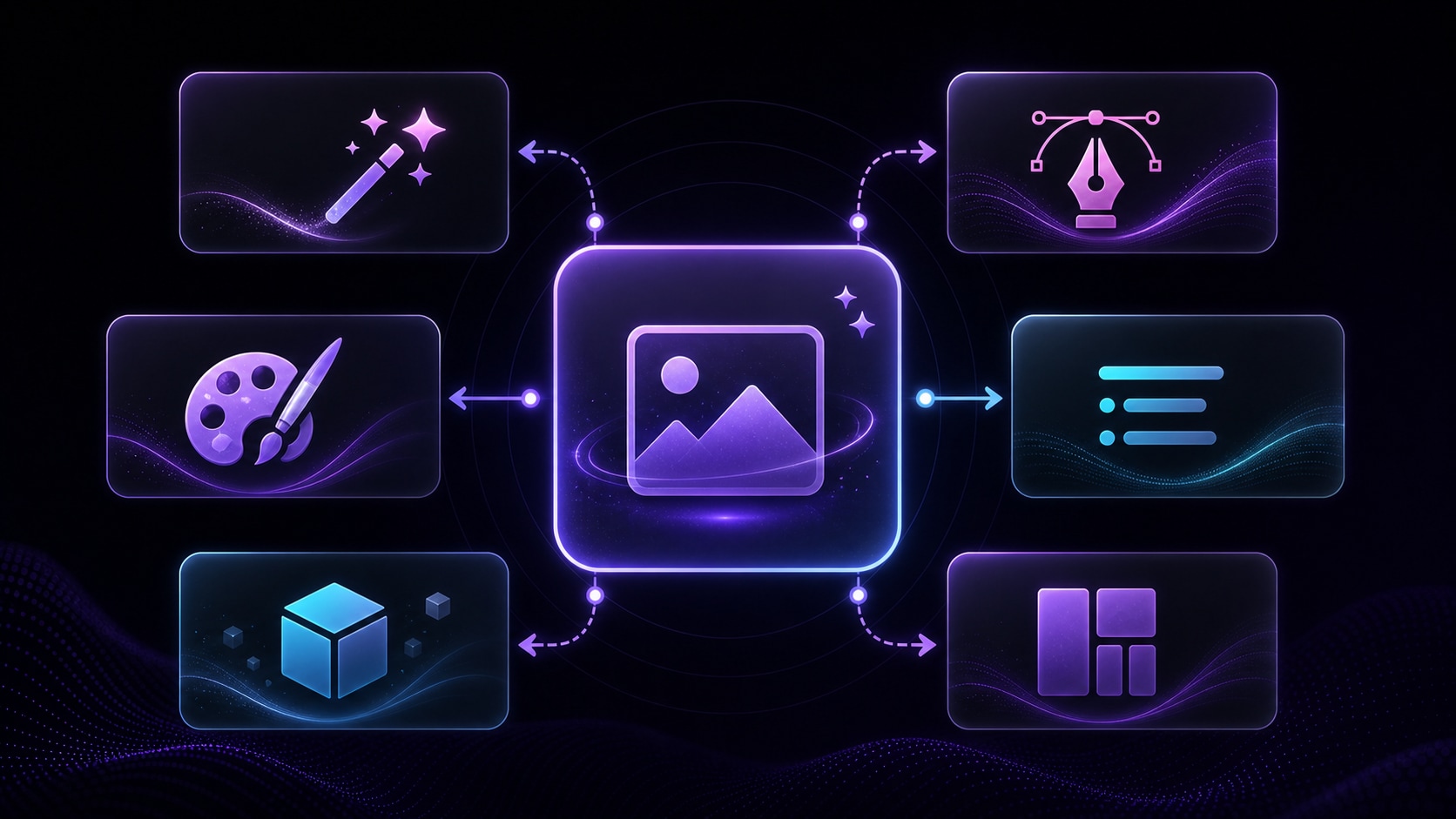 Getimg AI alternatives workflow comparing Media.io, Midjourney, Adobe Firefly, Leonardo AI, Ideogram, and Canva