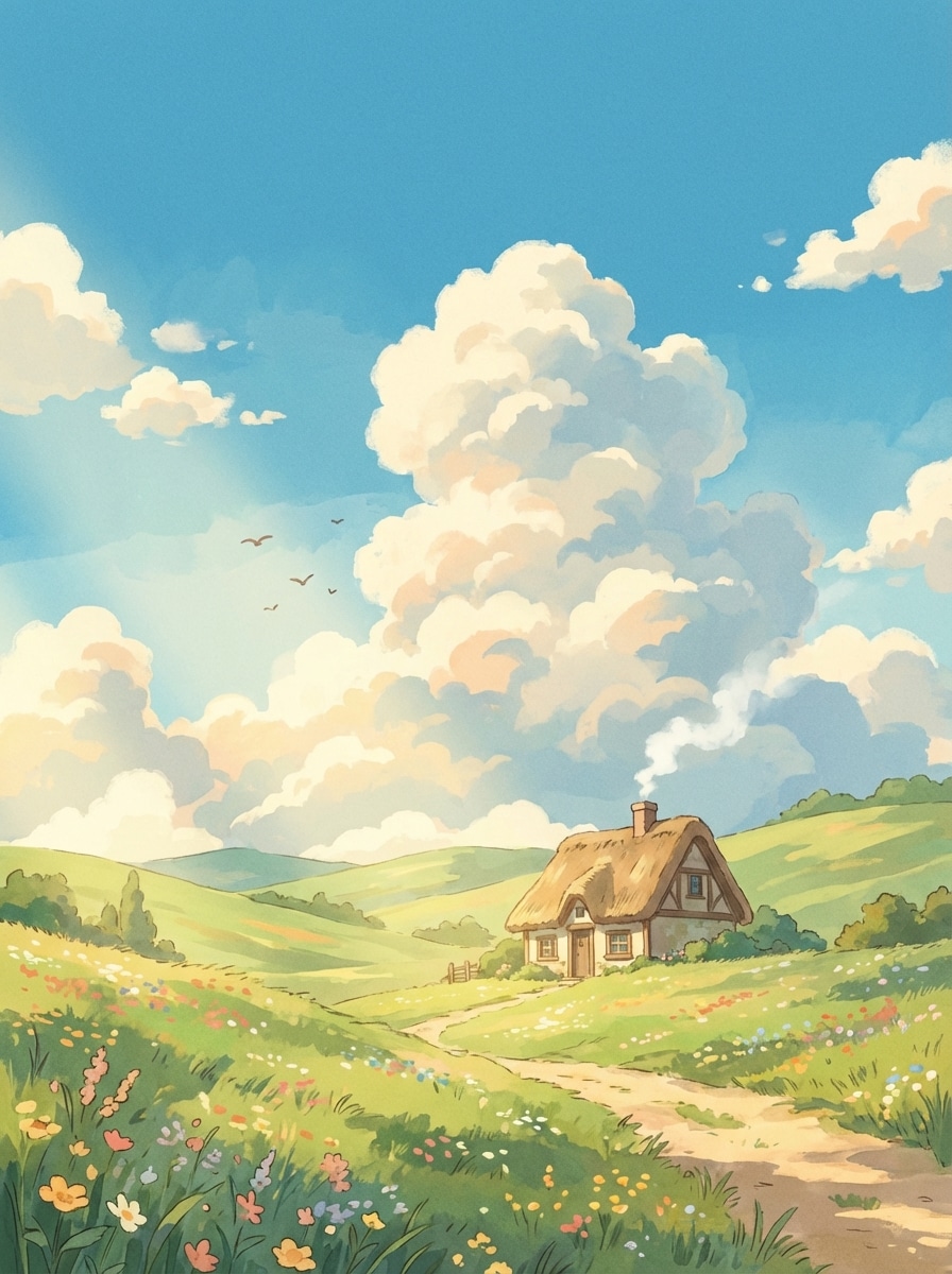 Ghibli-Inspired Countryside