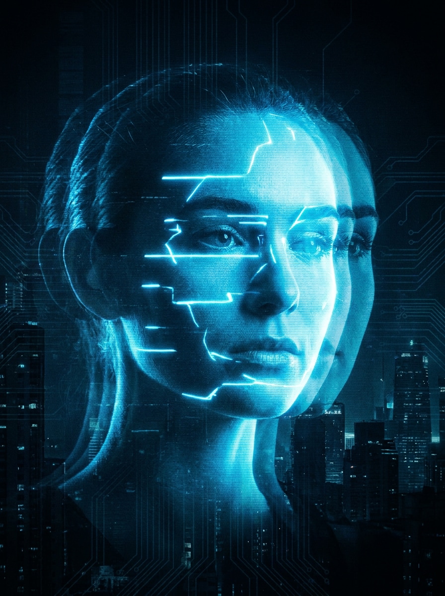 Ghost Double Exposure Hologram