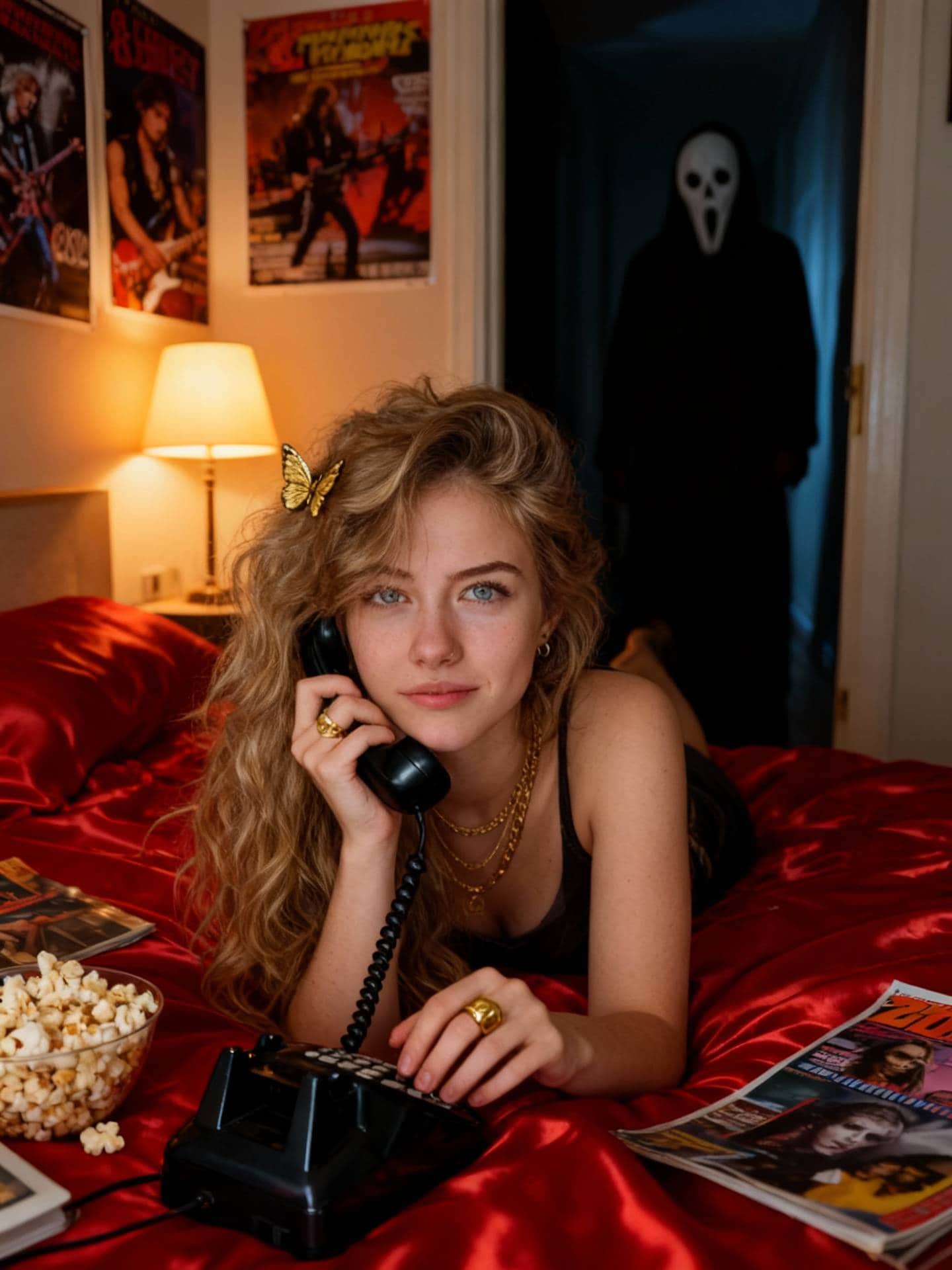 Classic Bedroom Scene – Cinematic Y2K Suspense
