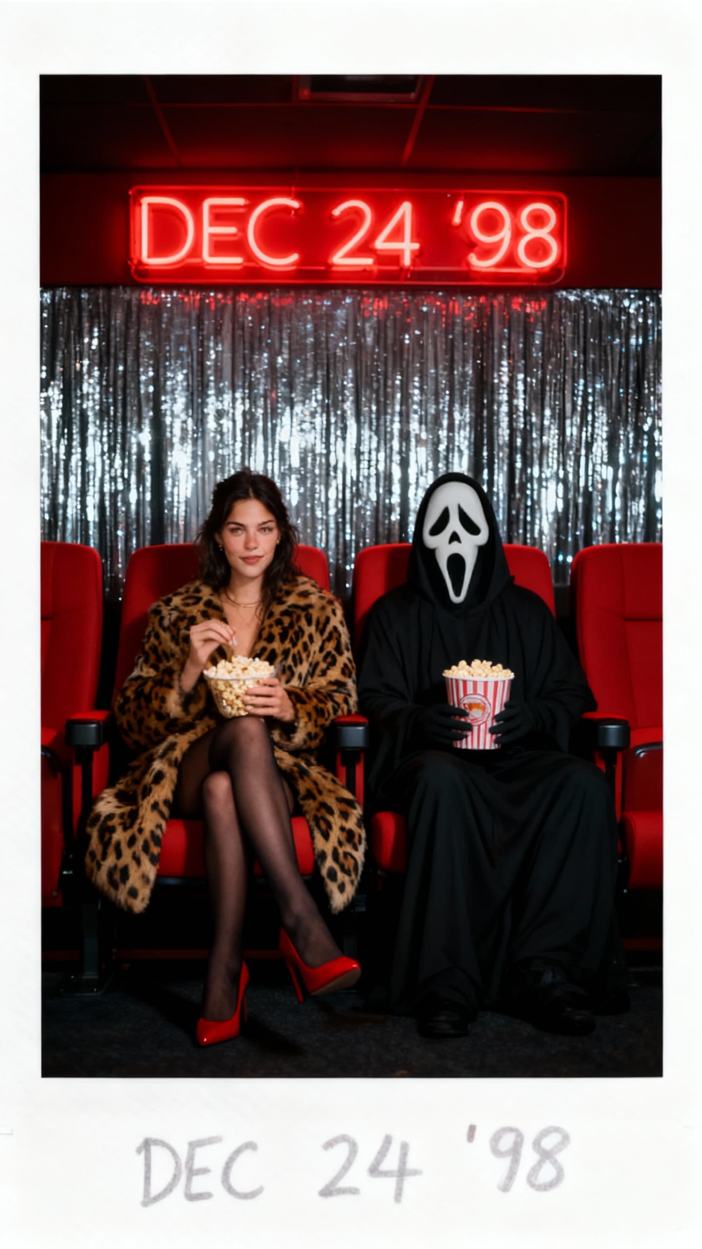 Retro Movie Theater Scene