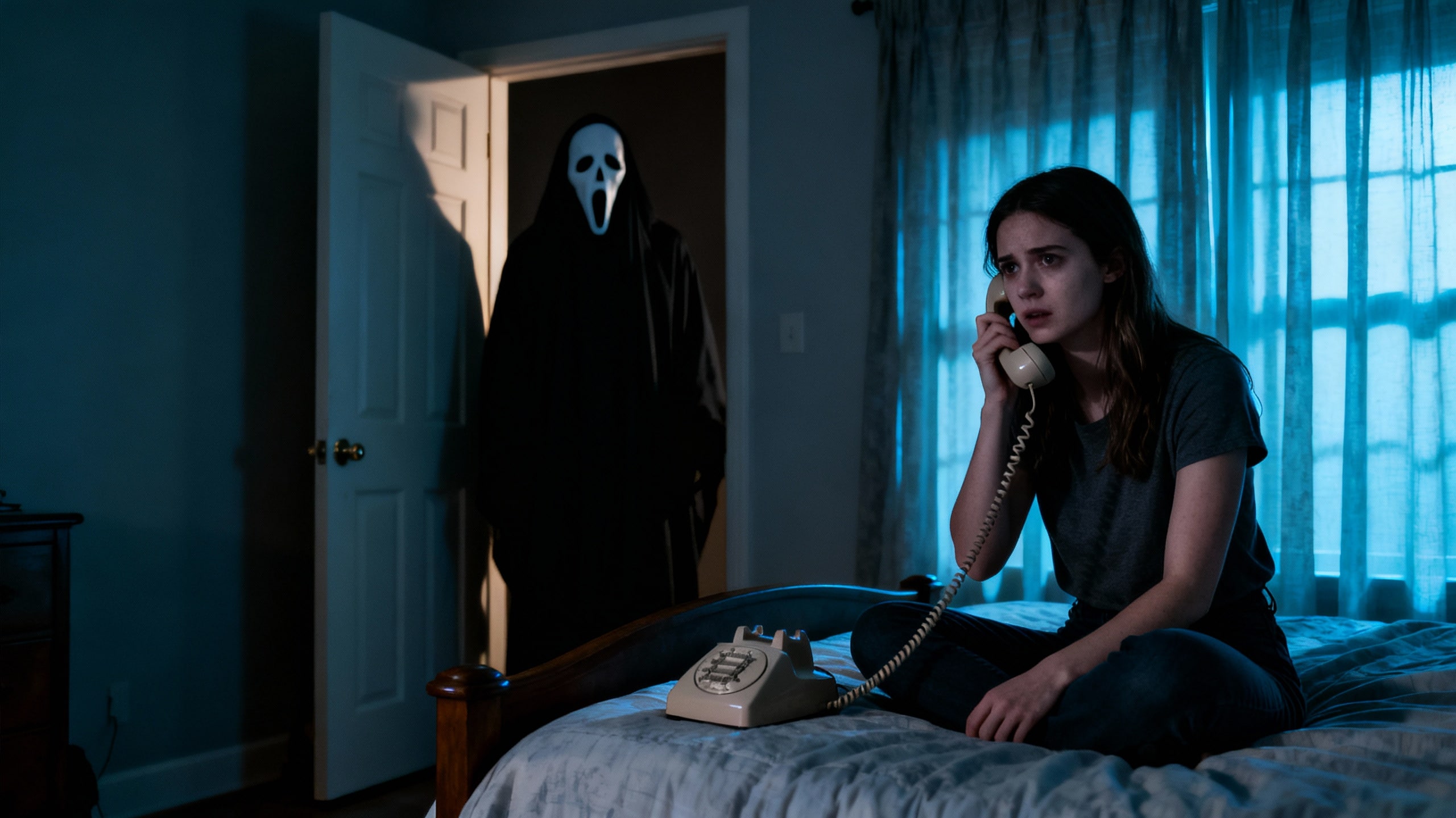 Classic Bedroom Scene – Horror Movie Atmosphere