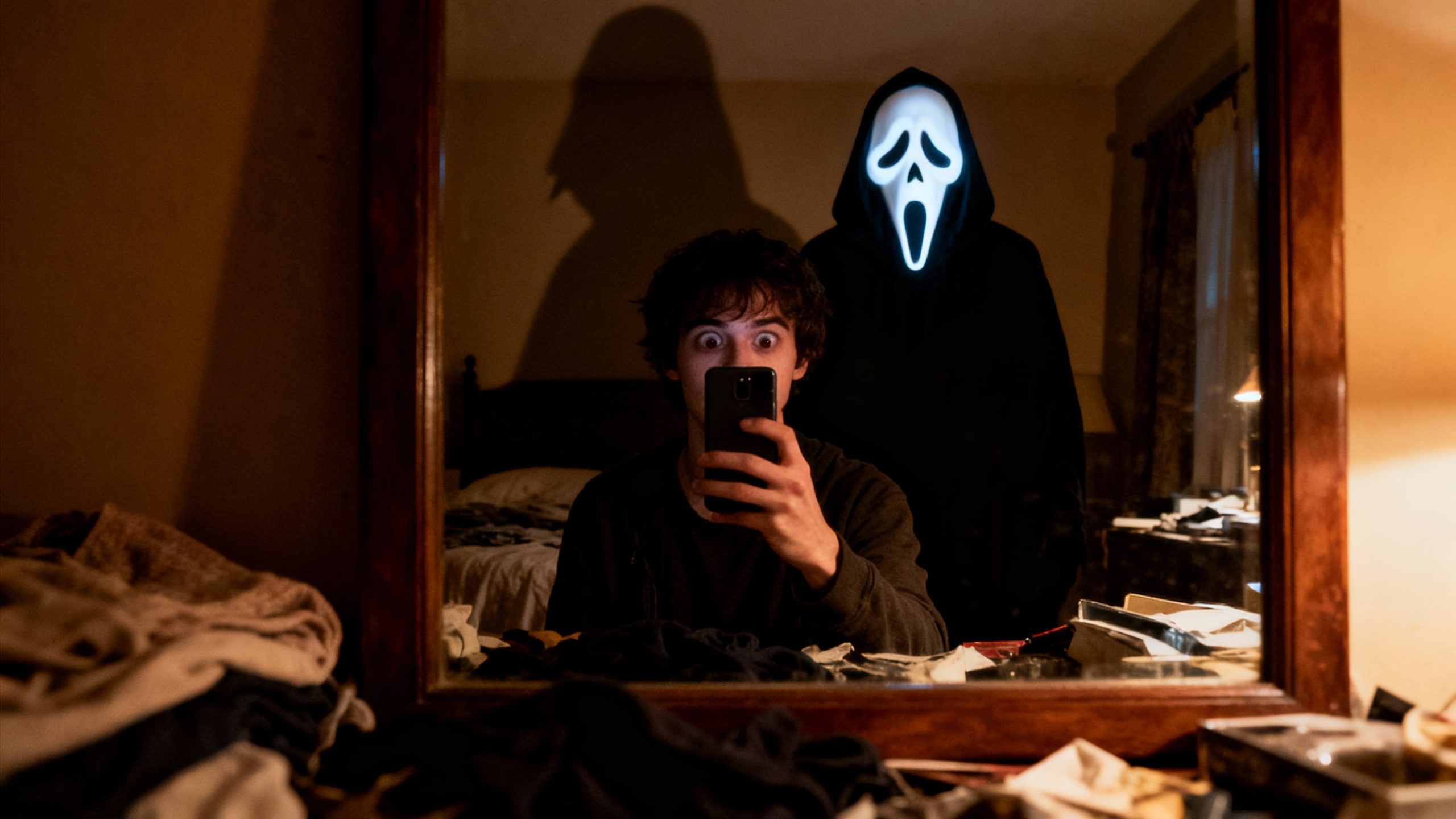 Mirror Reflection Scare – Creepy Suspense Effect