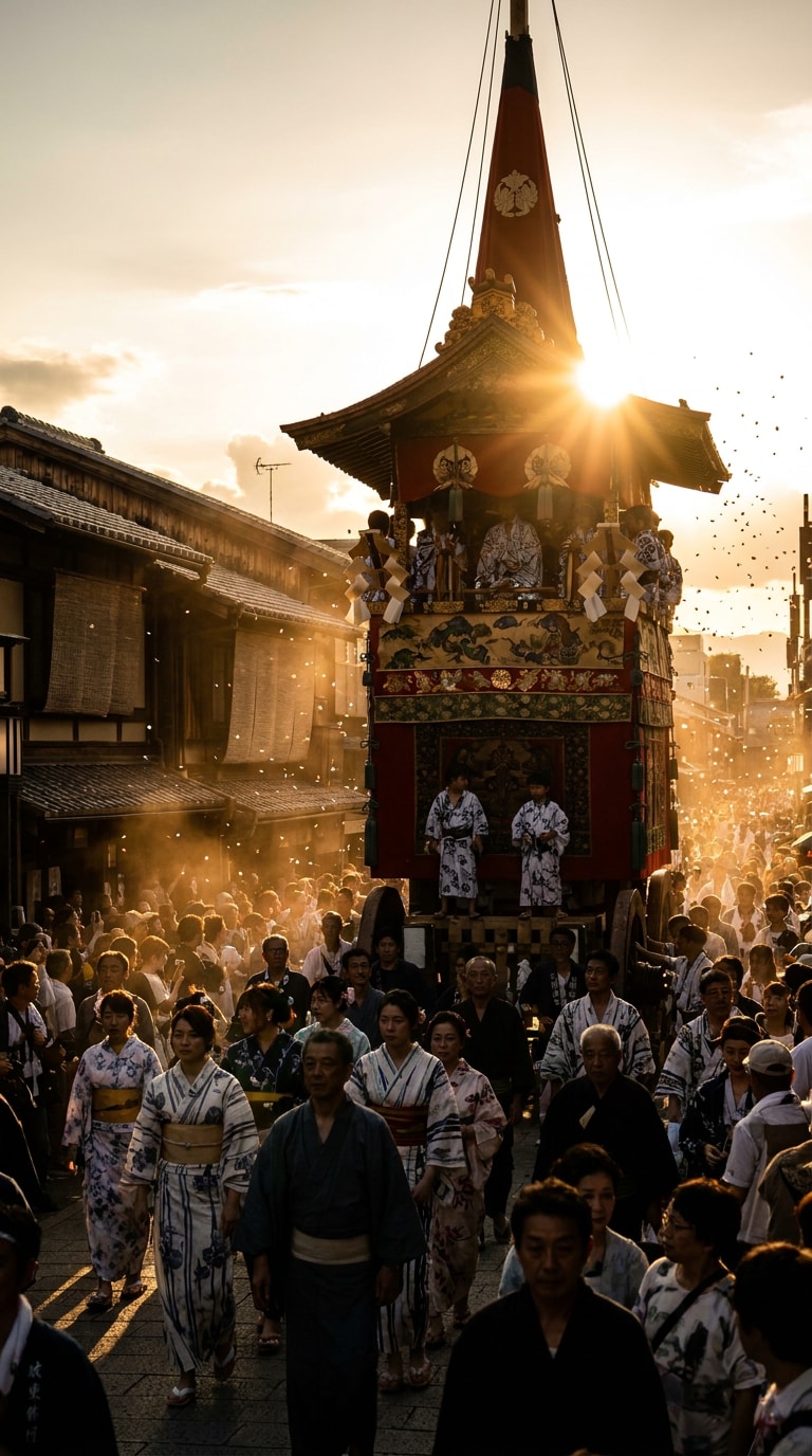 祇園祭シネマティック画像素材