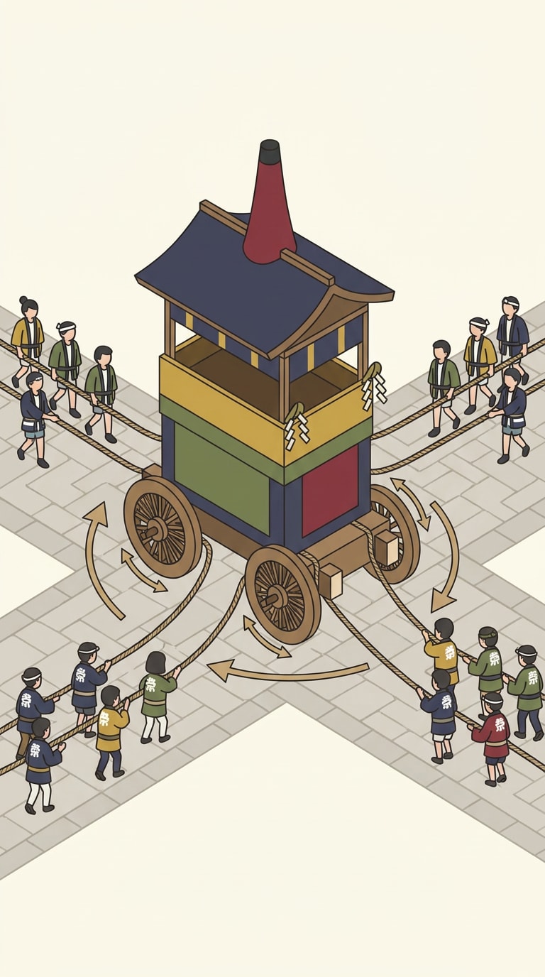 祇園祭解説用イラスト素材