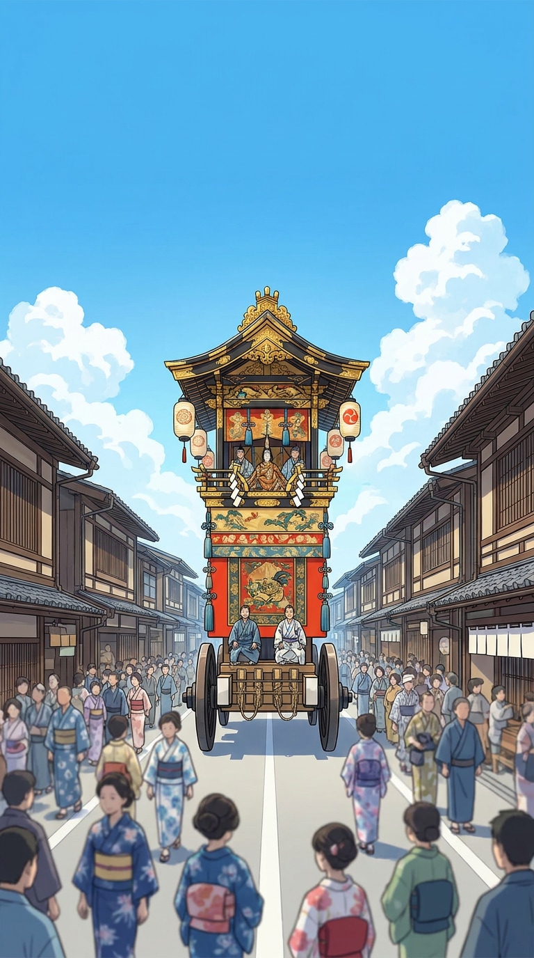 祇園祭ポスター素材AI生成