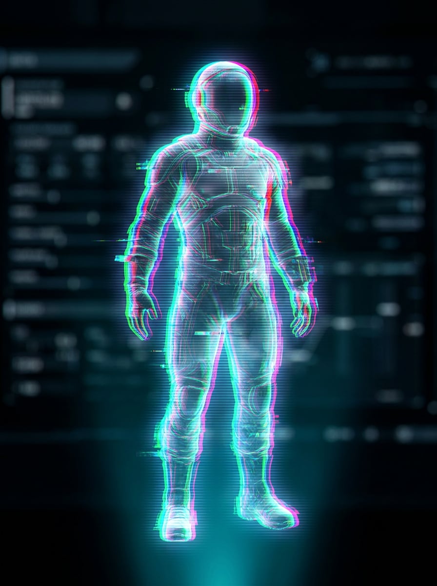 Glitch Hologram Overlay