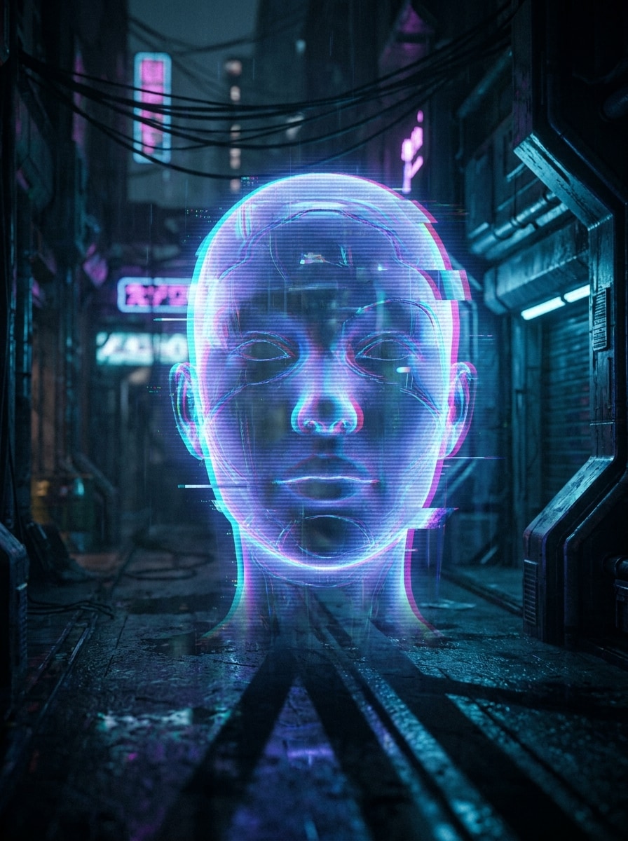 Glitch Projection Effect