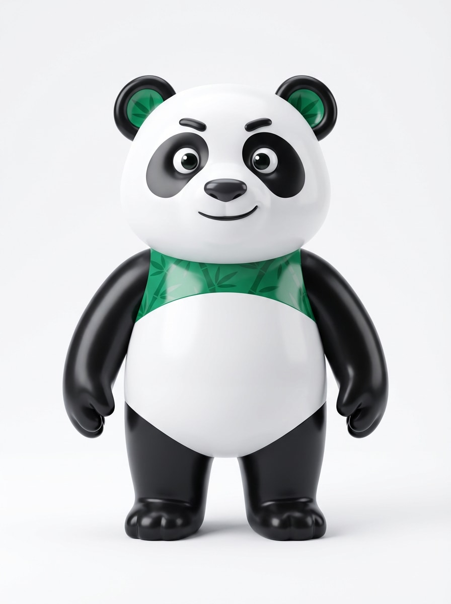 Glossy 3D Animal Mascot