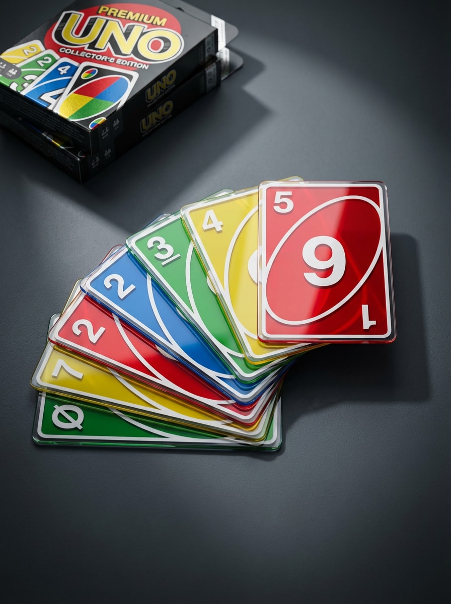 Glossy 3D Card Mockup